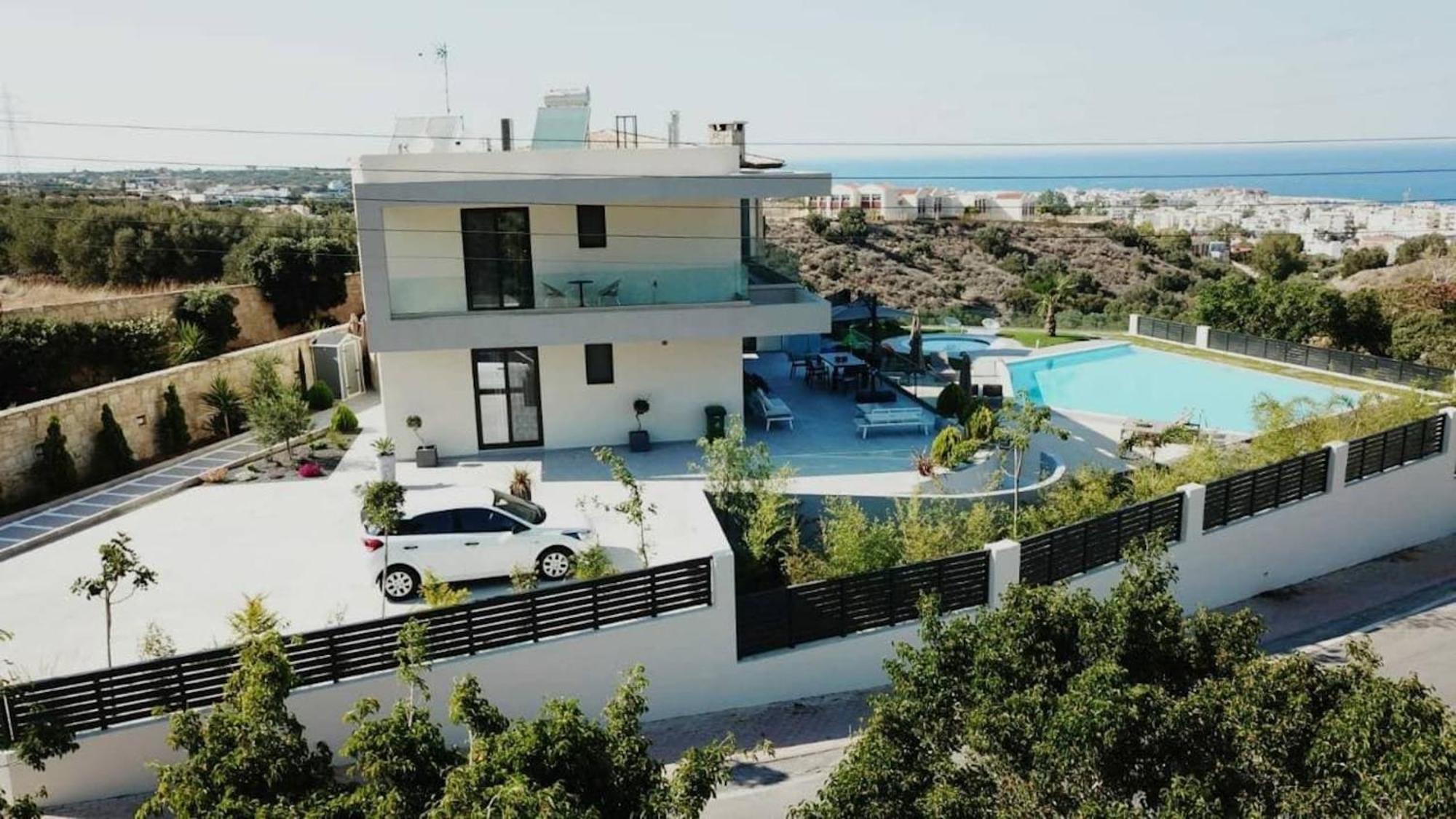 Orama Luxury Villa 4 Bedrooms With Private Pool Hersonissos  Exterior foto